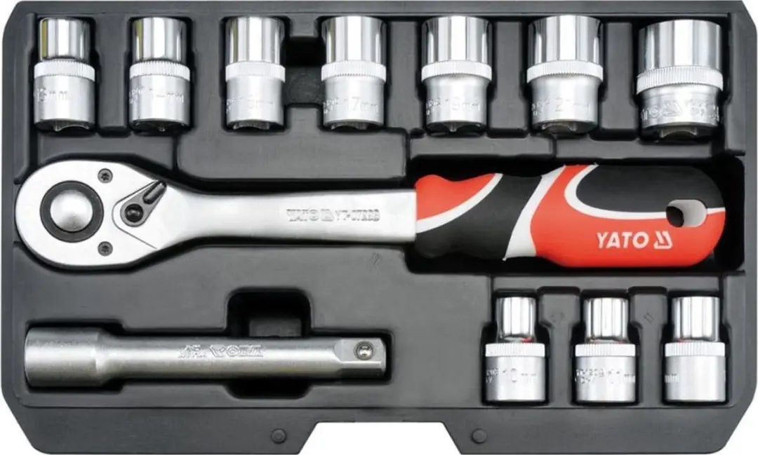 Yato YT-38671 Ratel Dopsleutelset 1/2" - 12-delig - afbeelding 5 van 6