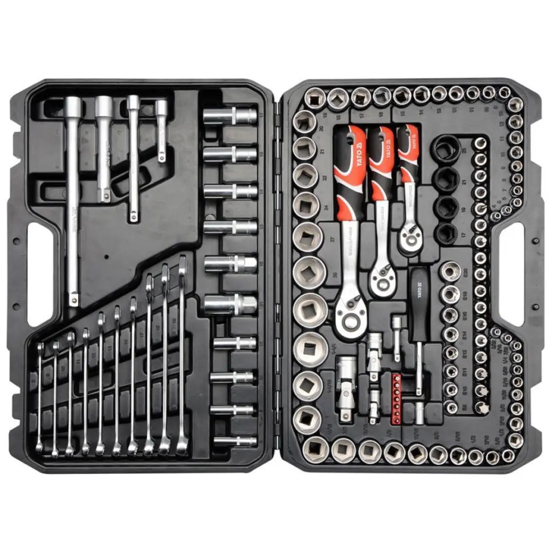 Yato Ratelsleutelset YT-38801 - 120-delig - Zwart - afbeelding 2 van 4