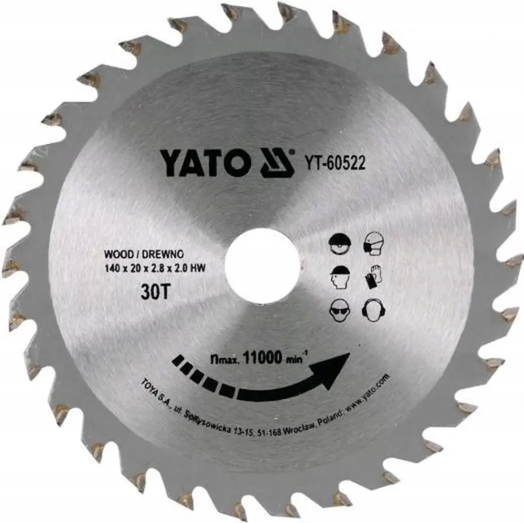 YATO YT-60633 Cirkelzaagblad Ø190mm