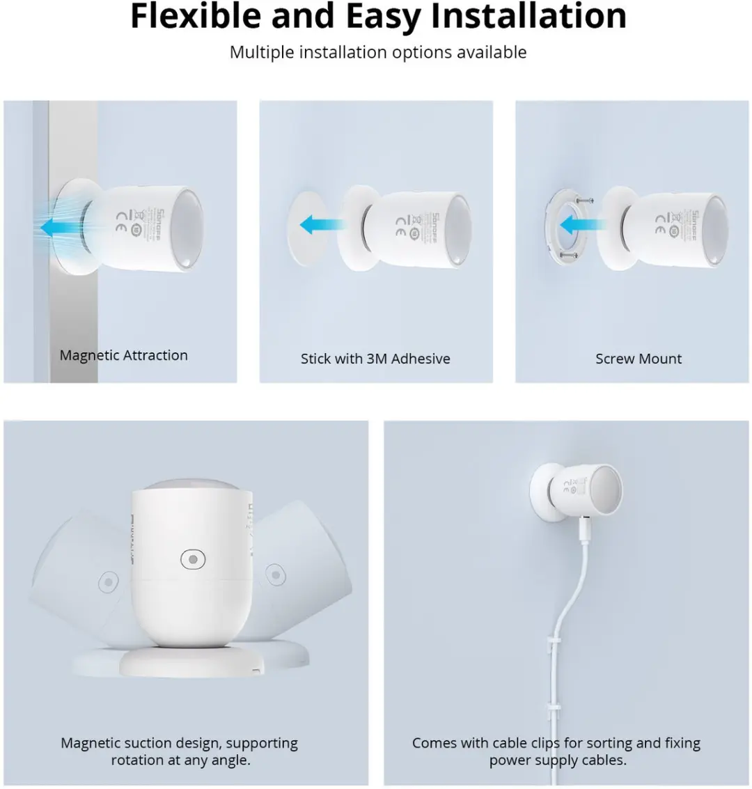 Sonoff SNZB-06P ZigBee Bewegingssensor - Zwart - afbeelding 3 van 6