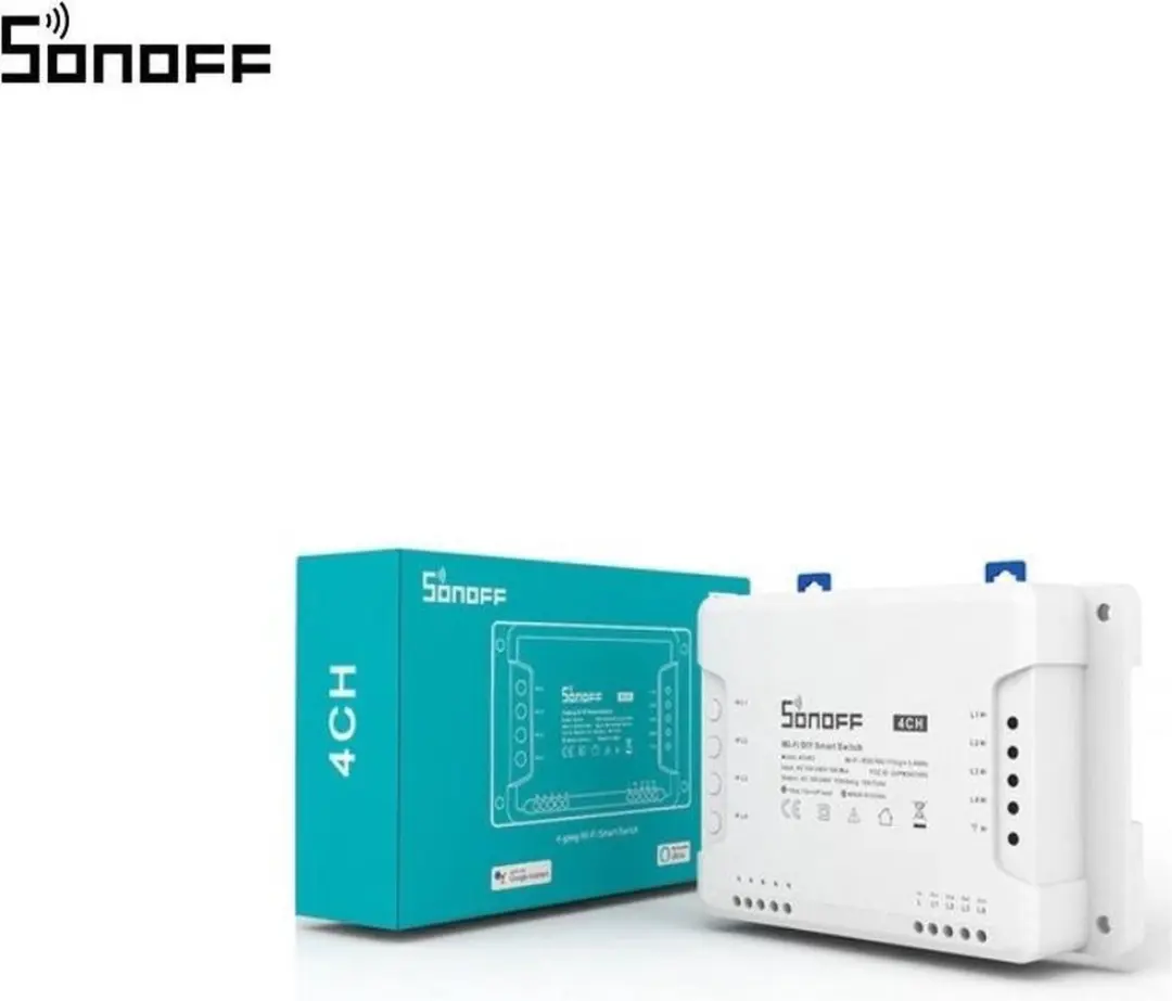 Sonoff 4CHR3 Smart Schakelaar - 4 Gang WiFi - afbeelding 4 van 6