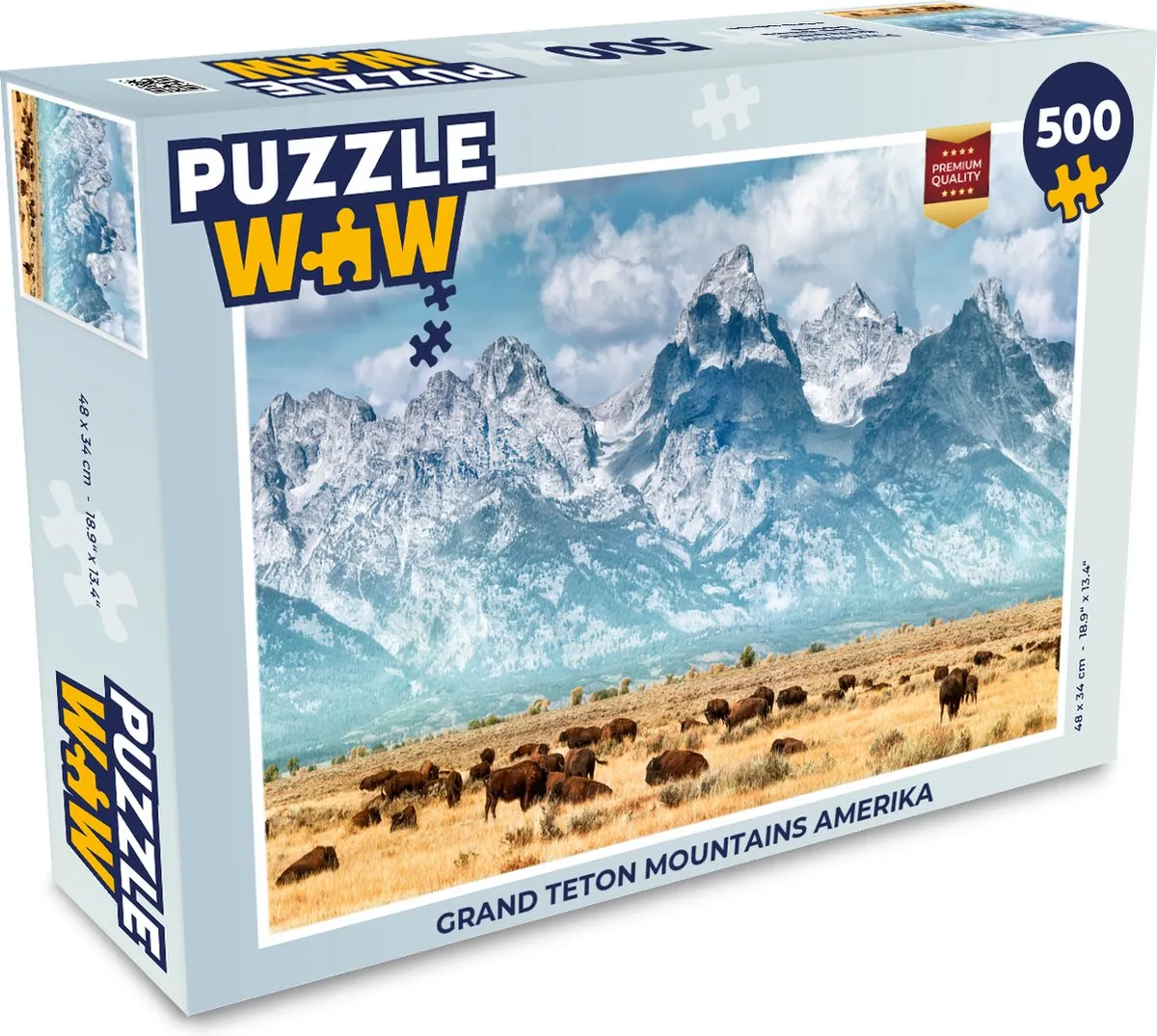 PuzzleWow Grand Teton Mountains Legpuzzel 500 Stuks