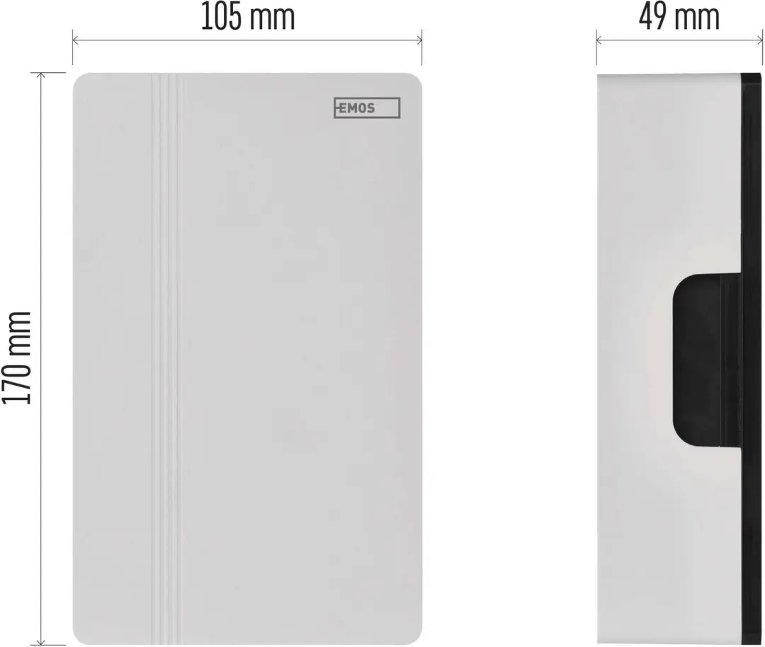 Emos P57102 Bedrade Deurbel - Wit - afbeelding 4 van 6