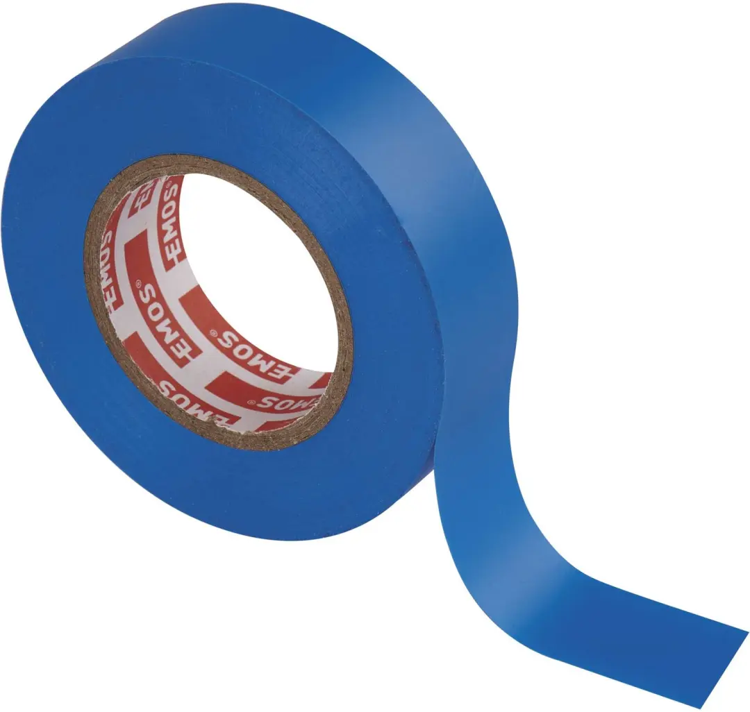 Emos PVC Isolatietape 19mm x 20m - Blauw - afbeelding 2 van 6