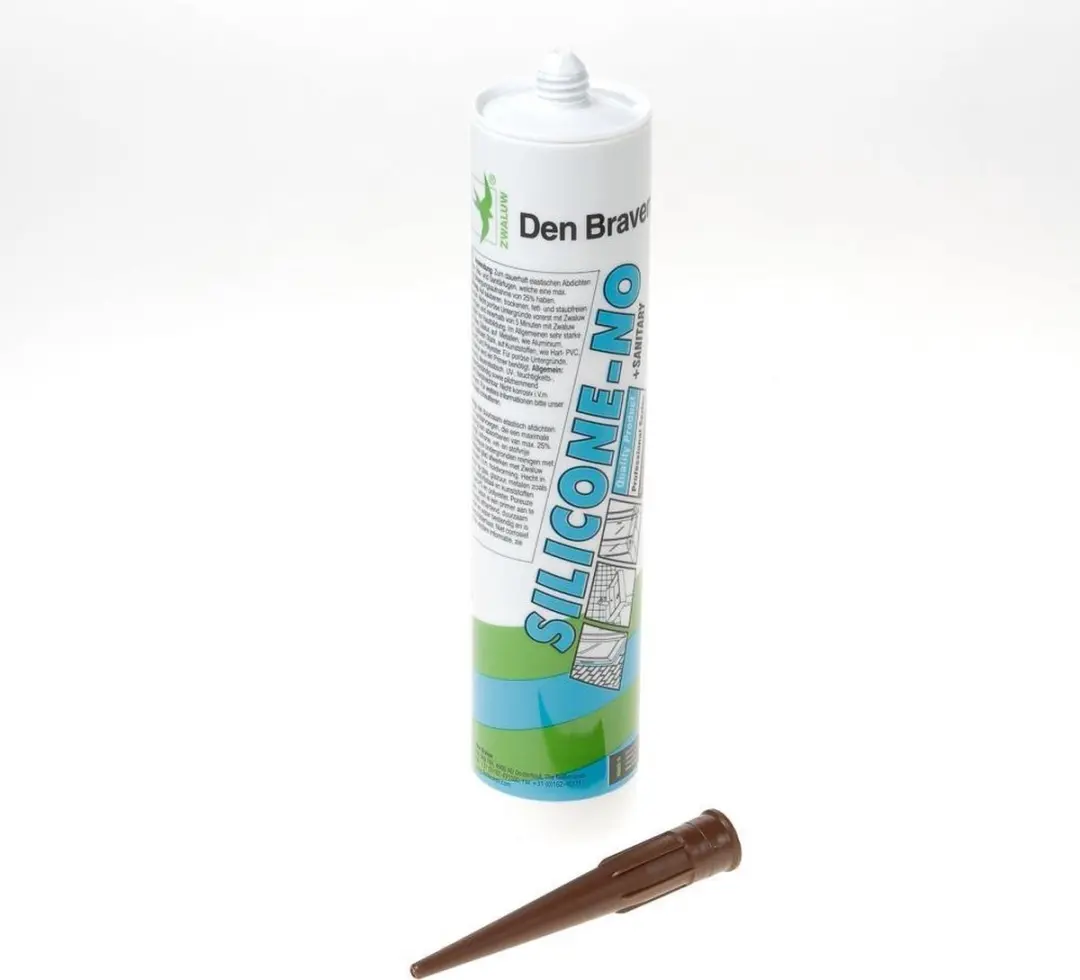 Zwaluw siliconenkit -NO- 310ml koker - sanitair bruin