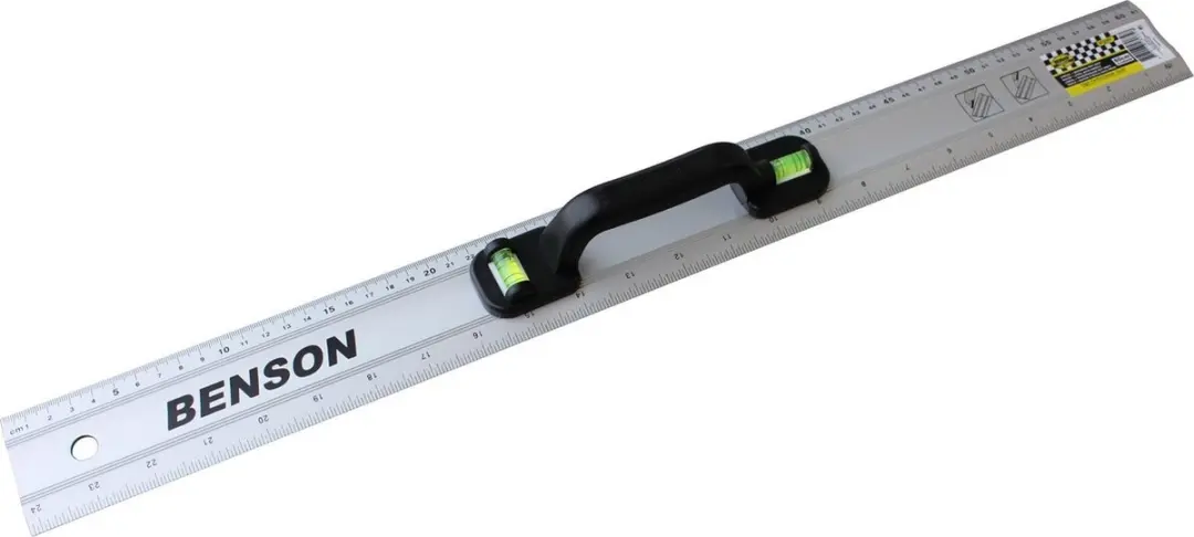 Benson Aluminium Liniaal 60cm met Waterpas
