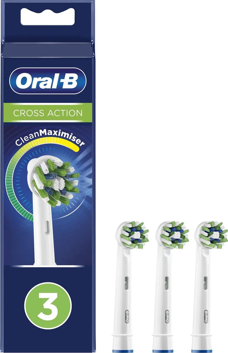 Oral-B CrossAction Opzetborstels 3 Stuks