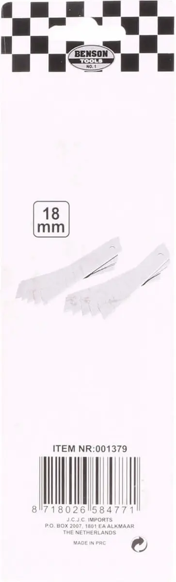 Benson Reserve afbreekmesjes 18mm - 10 stuks - afbeelding 5 van 6