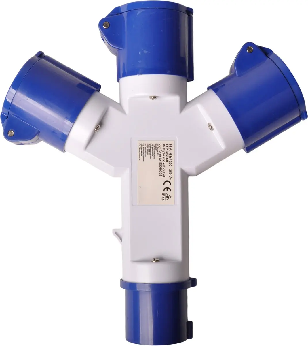 ProPlus CEE 3-weg splitter 16A - IP44 - 230V - afbeelding 6 van 6