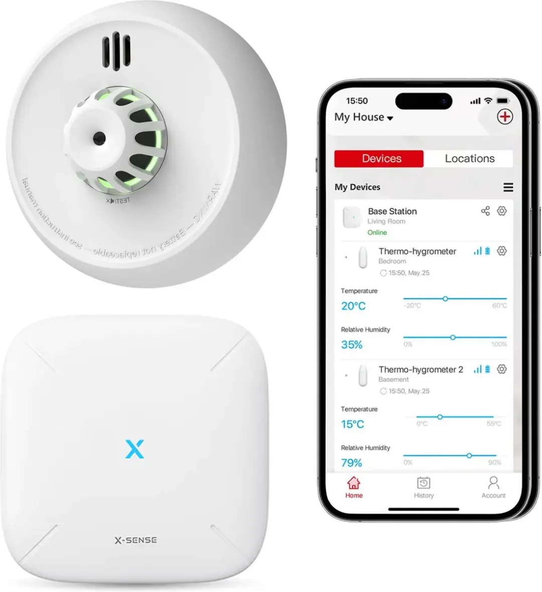 X-Sense Slimme hittemelder bundel met WiFi