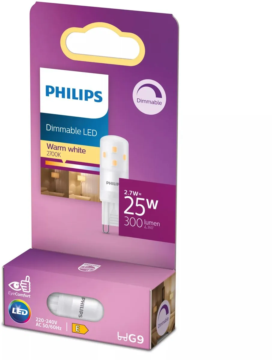 Philips LED Capsule G9 2.6W Warmwit