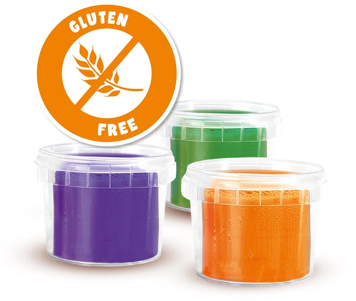SES Creative Dinosaurs Klei Set - 4 Stuks - Vegan & Glutenvrij