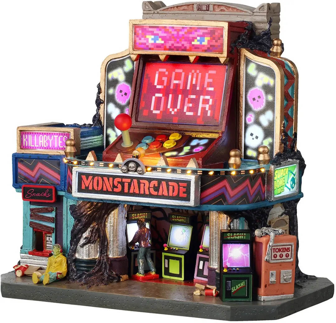Lemax Spooky Town Monstarcade Verlicht Huisje