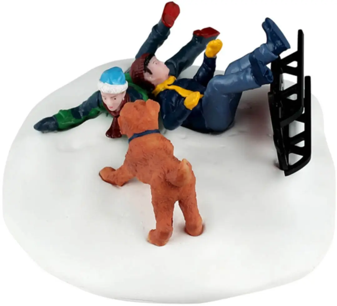 Lemax Winter Wipeout Kerstdorp Tafereel - afbeelding 2 van 4
