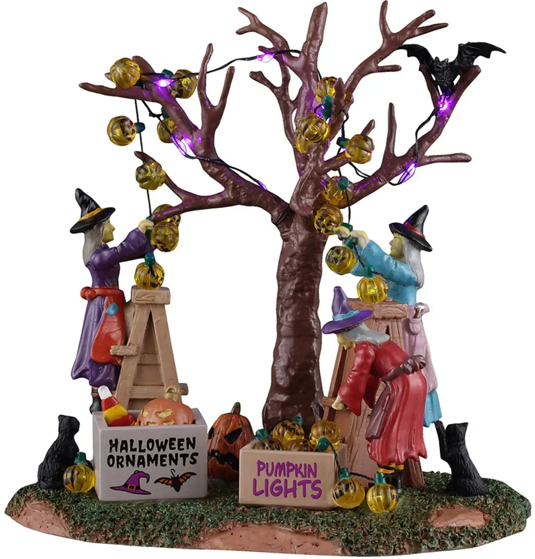 Lemax Spooky Town Decorating the Spooky Tree