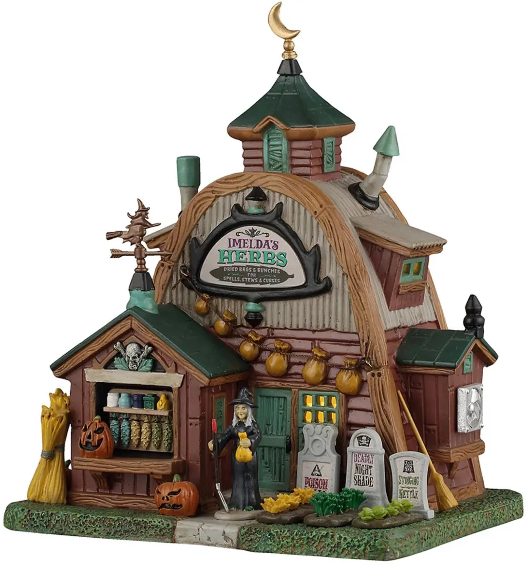 Lemax Spooky Town Imelda's Herbs Ornament