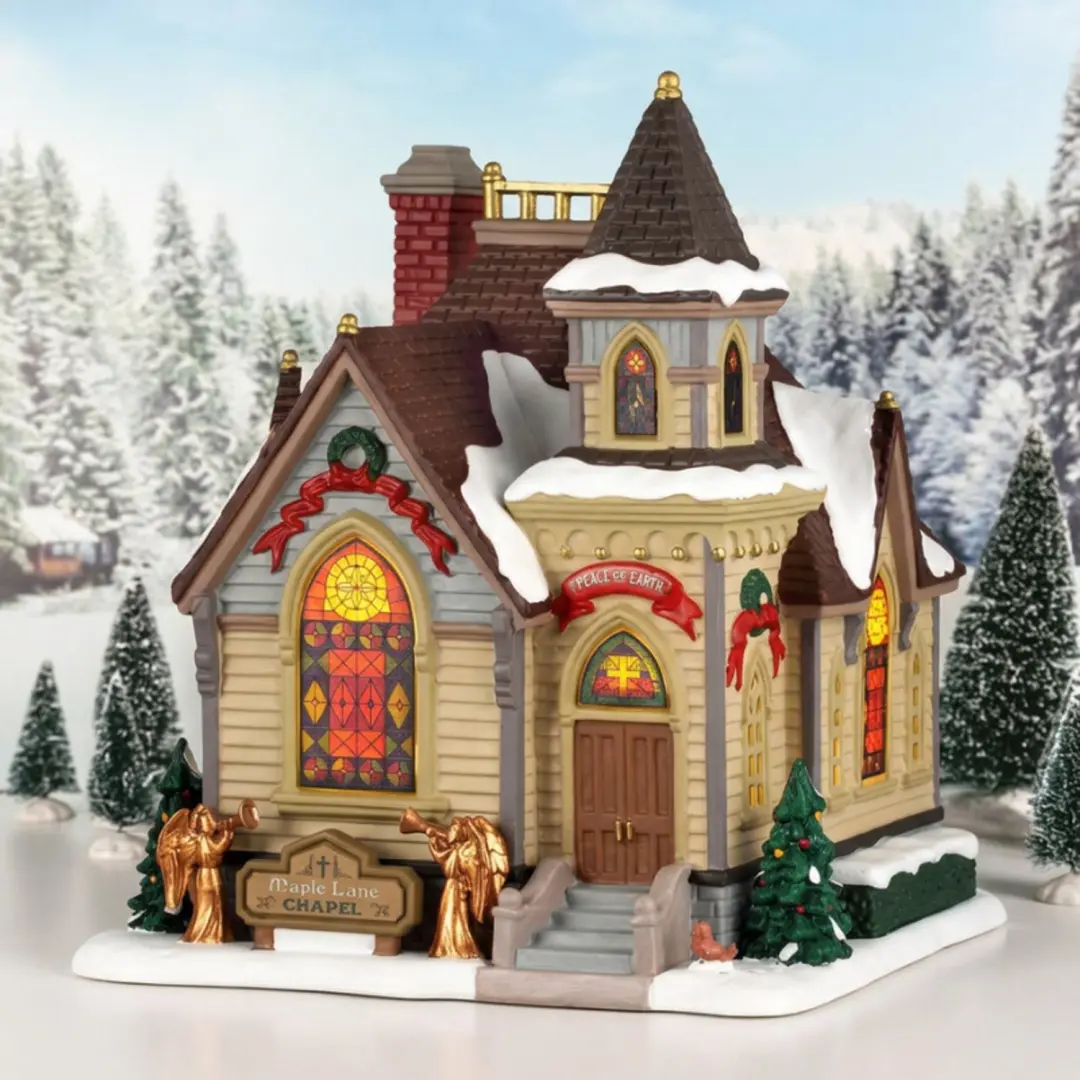 Lemax Maple Lane Chapel - Meerkleurig - afbeelding 4 van 4