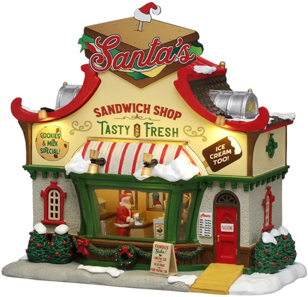 Lemax Santa's Sandwich Shop - afbeelding 3 van 4