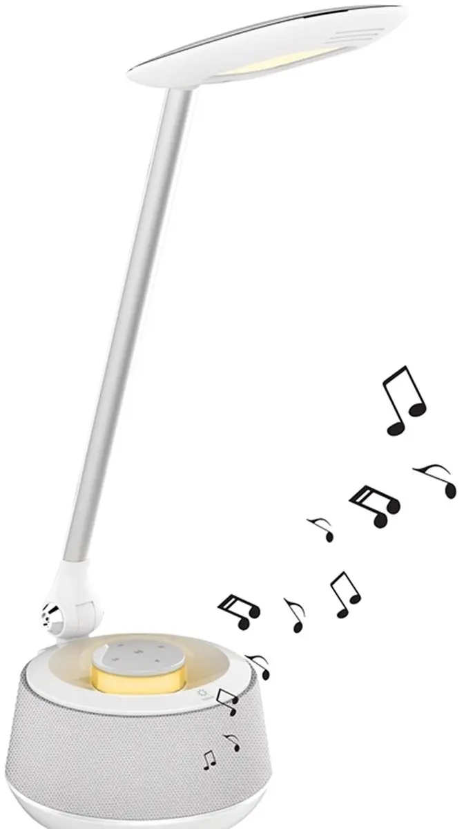 Lexibook BTL030 Bluetooth Luidspreker LED Bureaulamp - Wit - afbeelding 6 van 6