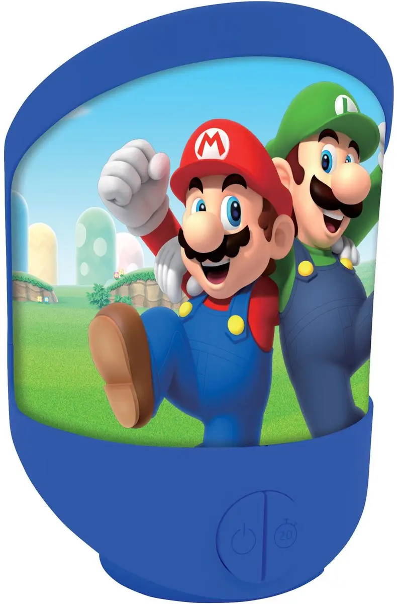 Lexibook Super Mario Wand- & Tafelnachtlampje NLJ20NI - Blauw - afbeelding 6 van 6