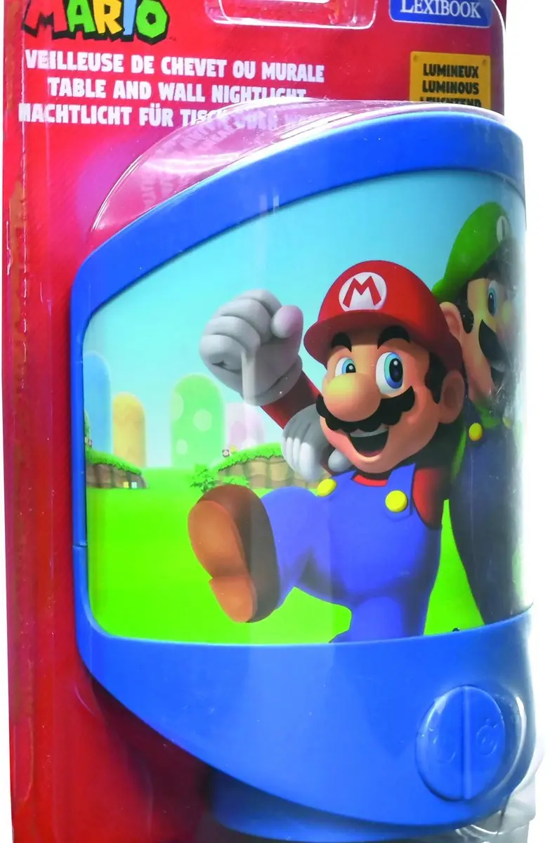 Lexibook Super Mario Wand- & Tafelnachtlampje NLJ20NI - Blauw - afbeelding 4 van 6