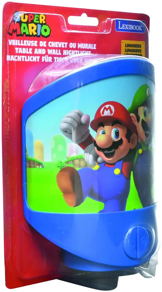 Lexibook Super Mario Wand- & Tafelnachtlampje NLJ20NI - Blauw - afbeelding 3 van 6
