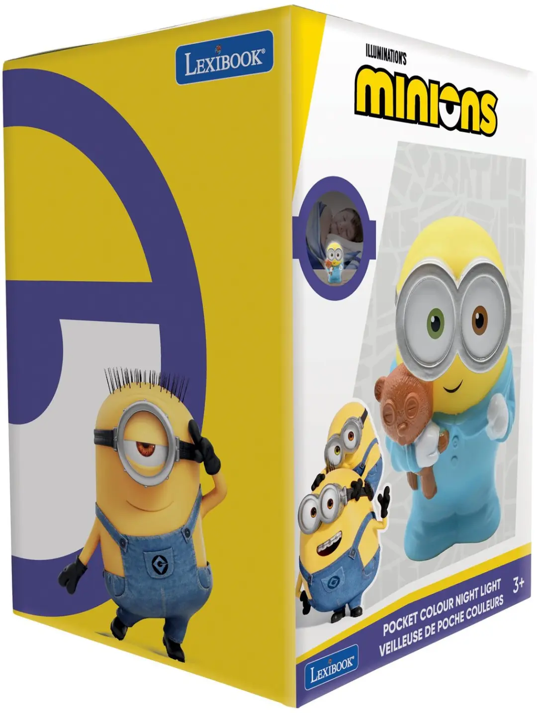 Lexibook Minions Bob 3D LED Nachtlampje ca. 13cm - afbeelding 6 van 6