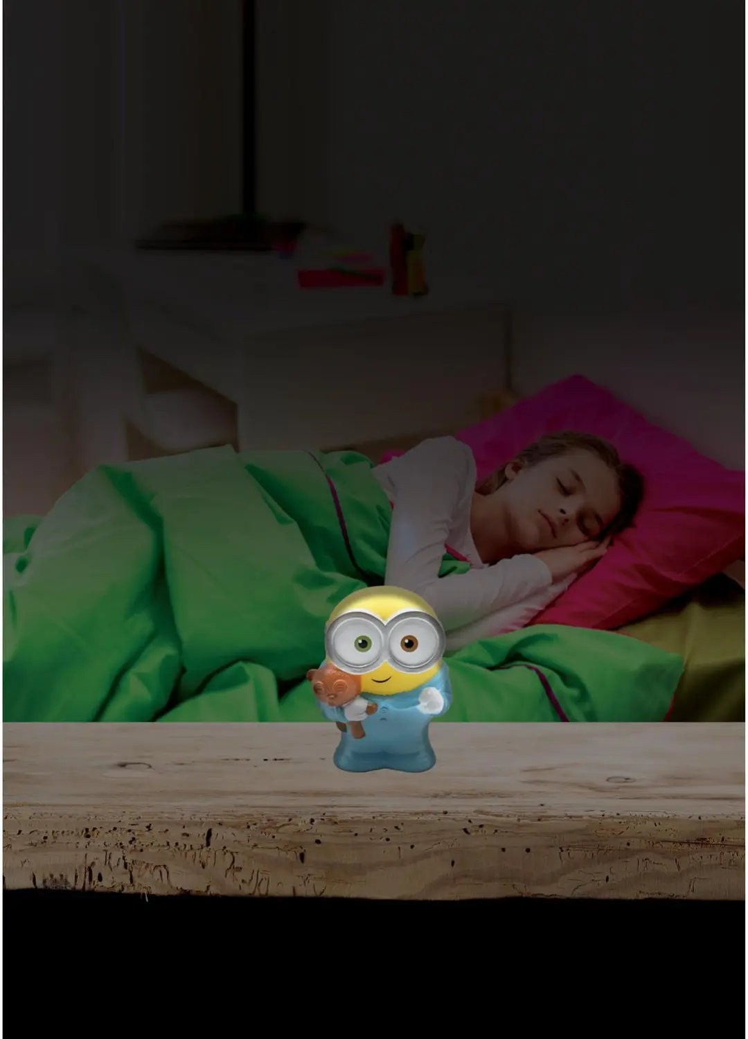 Lexibook Minions Bob 3D LED Nachtlampje ca. 13cm - afbeelding 4 van 6
