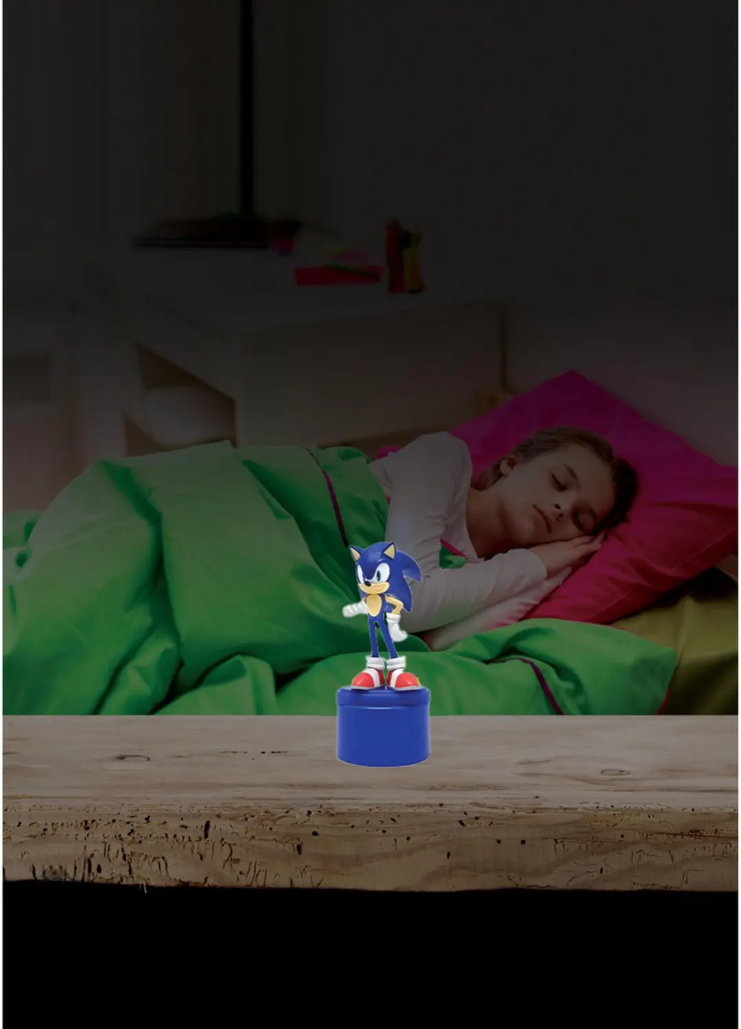 Lexibook Sonic Pocket Nachtlampje NLJ01SN - Blauw - afbeelding 3 van 6