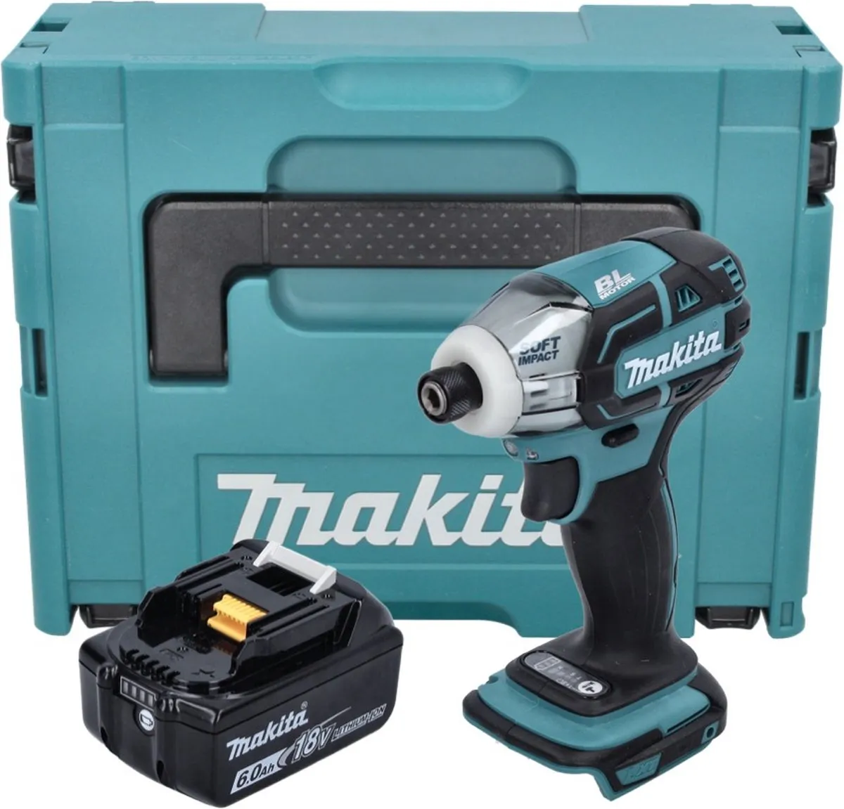 Makita DTS 141 G1J Accuschroevendraaier 18V 40Nm - 1/4" borstelloos - 6.0Ah