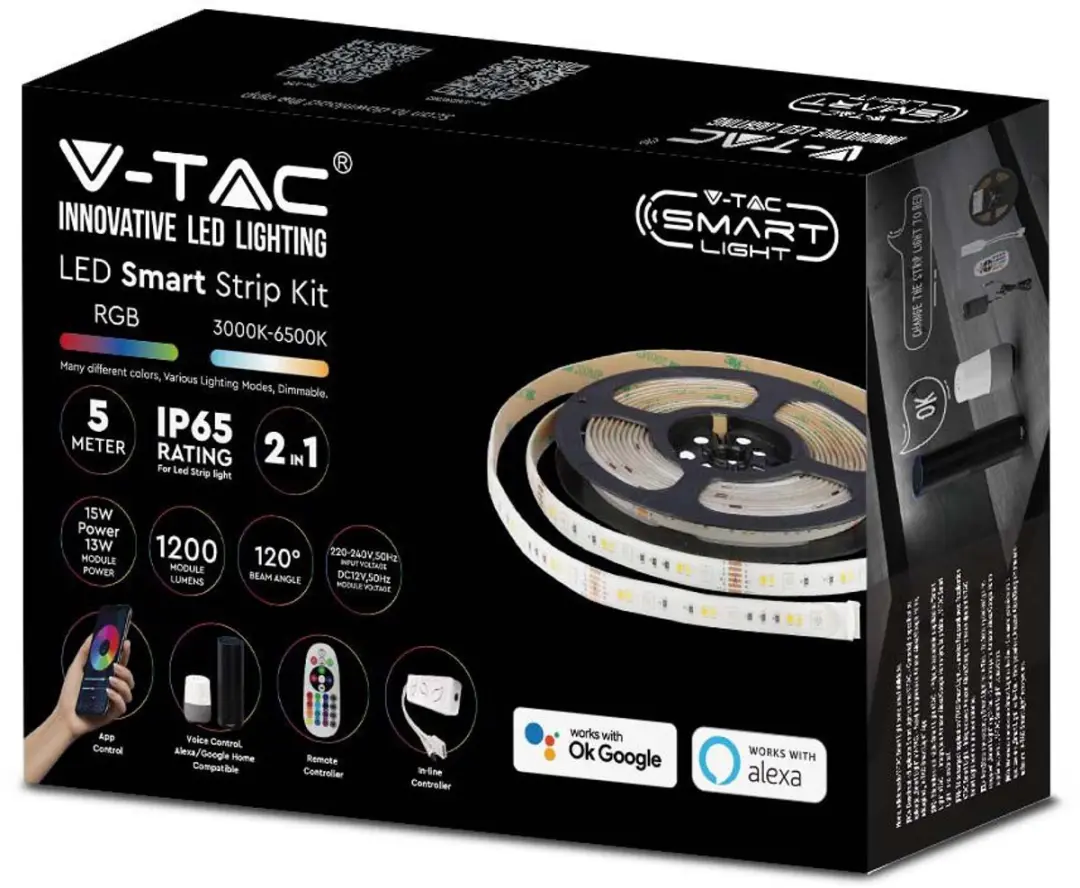 V-TAC VT-5050 90-EU LED Strips LED Striplight Kits IP65 VT-5050 90-EU