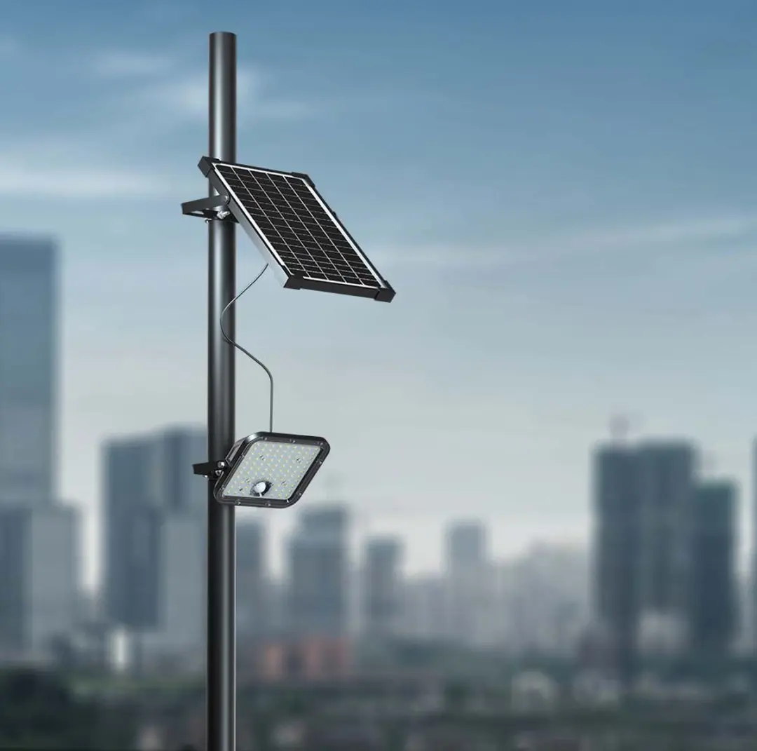 V-TAC VT-432-B Solar LED-schijnwerper - 30W - 6400K - afbeelding 3 van 6