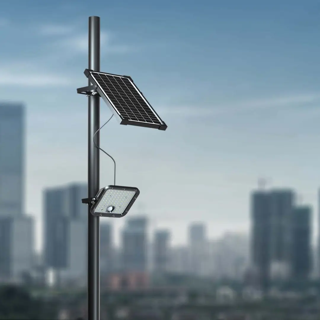 V-TAC VT-411CCT Solar LED-schijnwerper - IP65 - Zwart - afbeelding 4 van 6