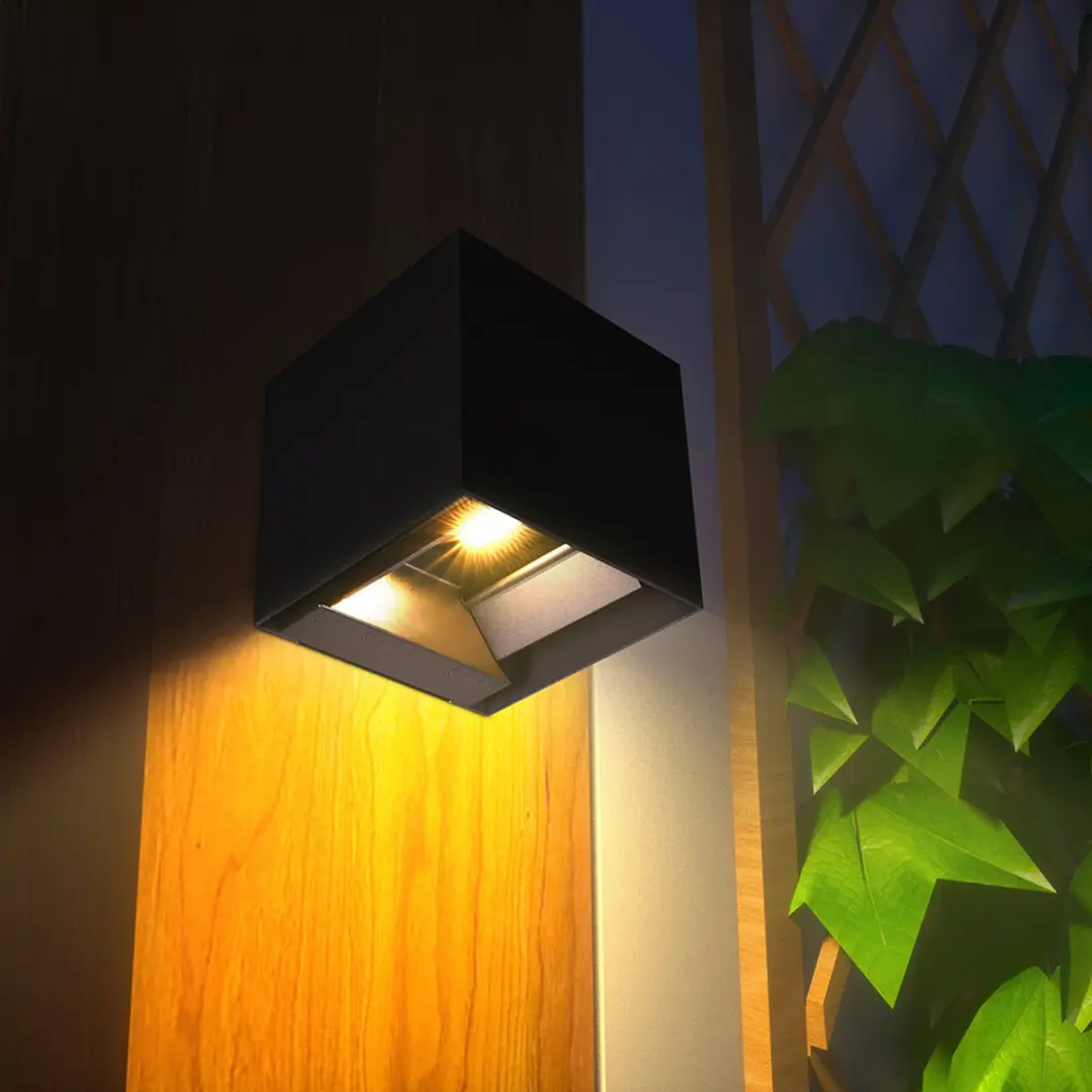 V-tac VT-409CCT-B Solar Wandlamp 9W - Zwart - afbeelding 3 van 6