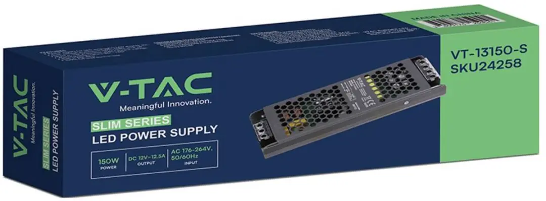 V-TAC VT-13150-S LED-transformator 150W 12V - afbeelding 3 van 3