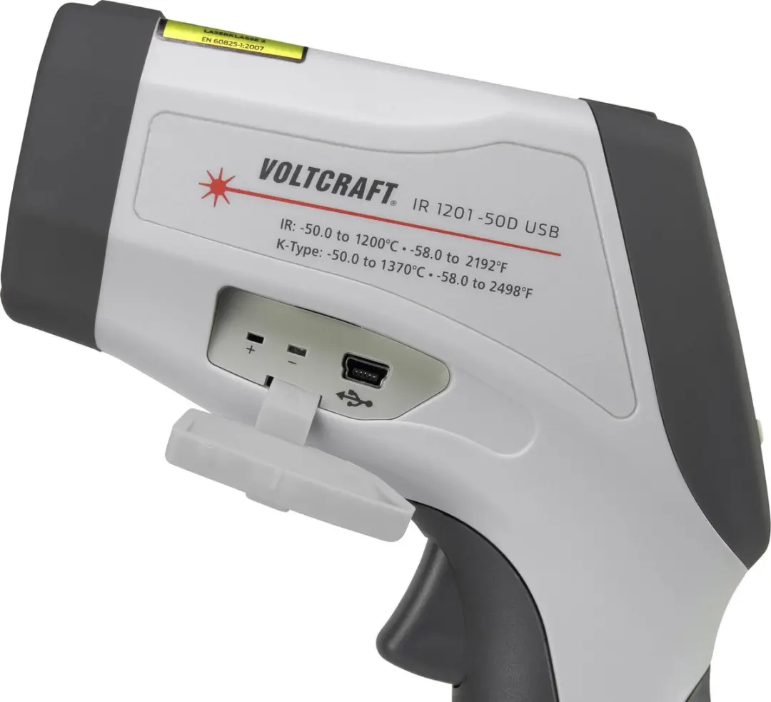 Voltcraft IR 1201-50D Infrarood-thermometer - 50:1 - -50 tot 1200 °C - afbeelding 6 van 6