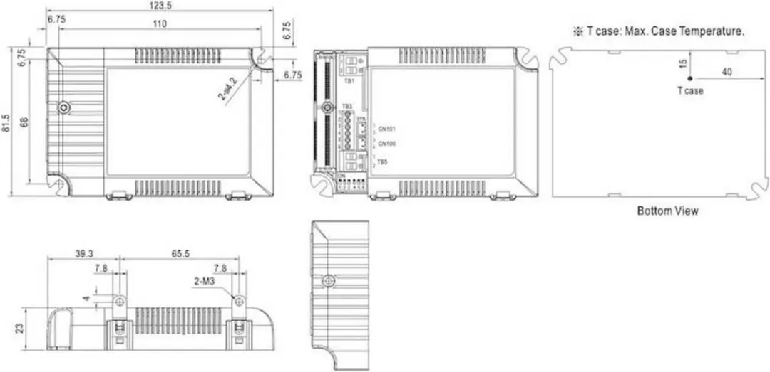 Mean Well LCM-60 LED-driver 60W - afbeelding 2 van 6