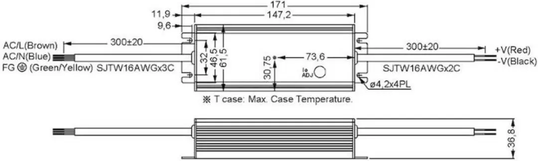 Mean Well HLG-60H-24A LED-driver - 60W - 24V - afbeelding 2 van 4