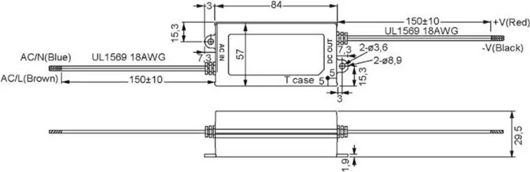 Mean Well APV-25-24 LED-transformator 25W 24V DC - afbeelding 2 van 3