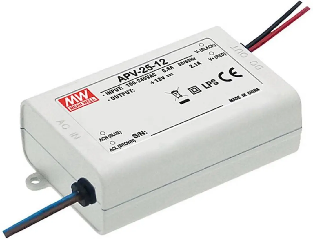 Mean Well APV-25-24 LED-transformator 25W 24V DC
