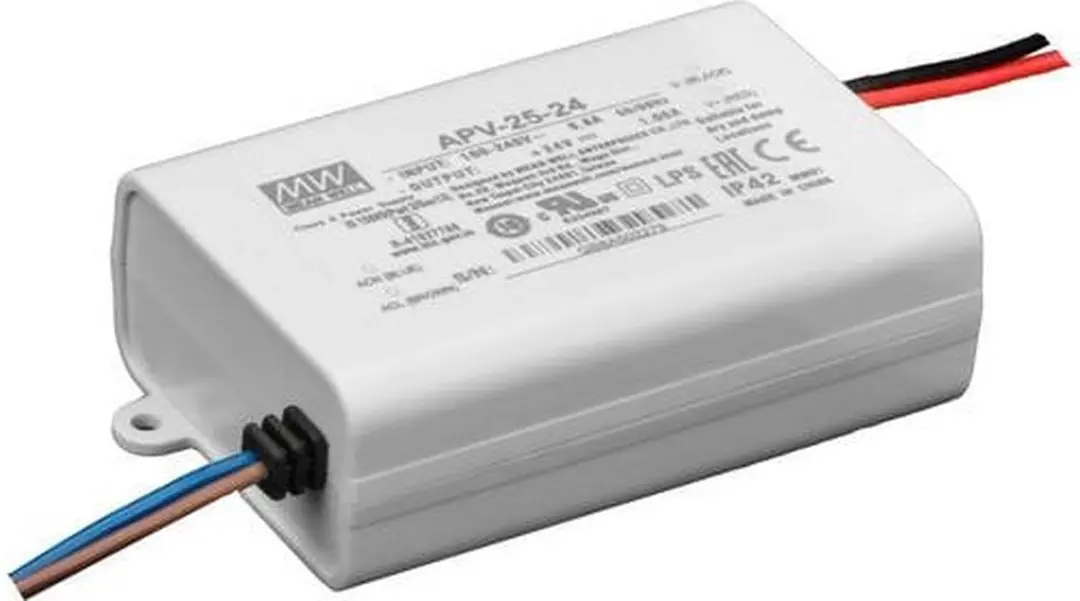 Mean Well APV-25-24 LED-transformator 25W 24V DC - afbeelding 3 van 3