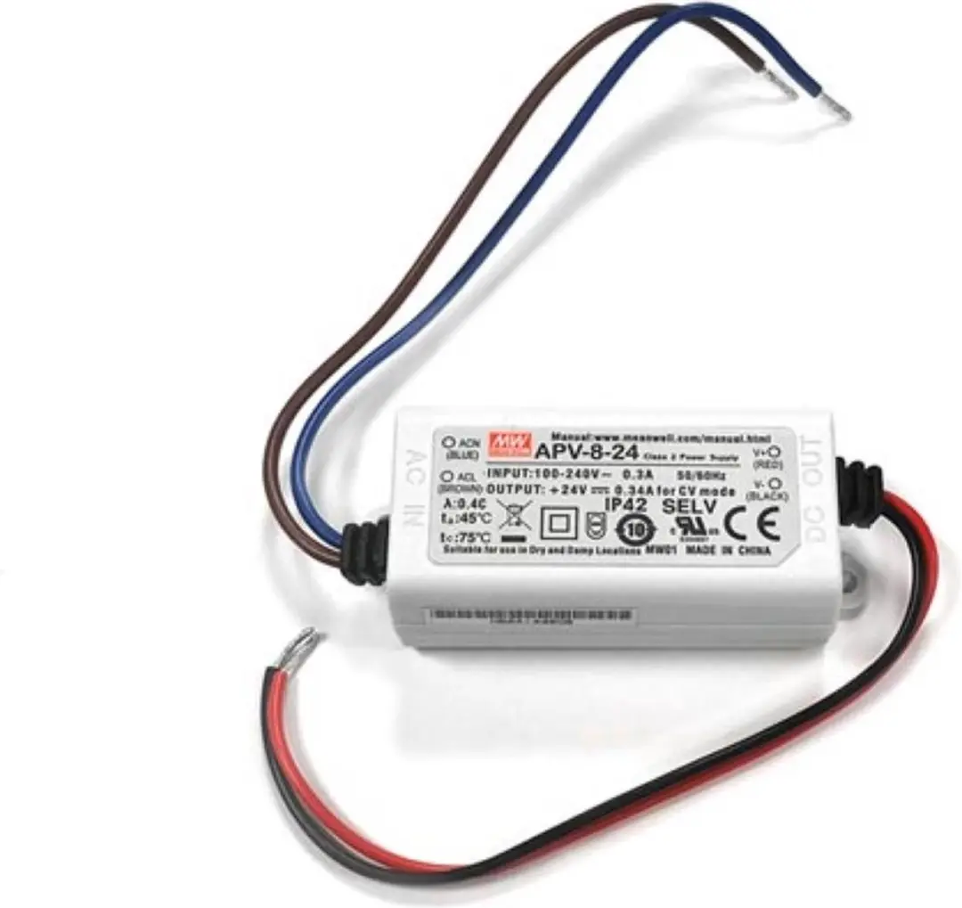 Mean Well APV-8-24 LED-transformator - 8W - 24V DC - afbeelding 2 van 3