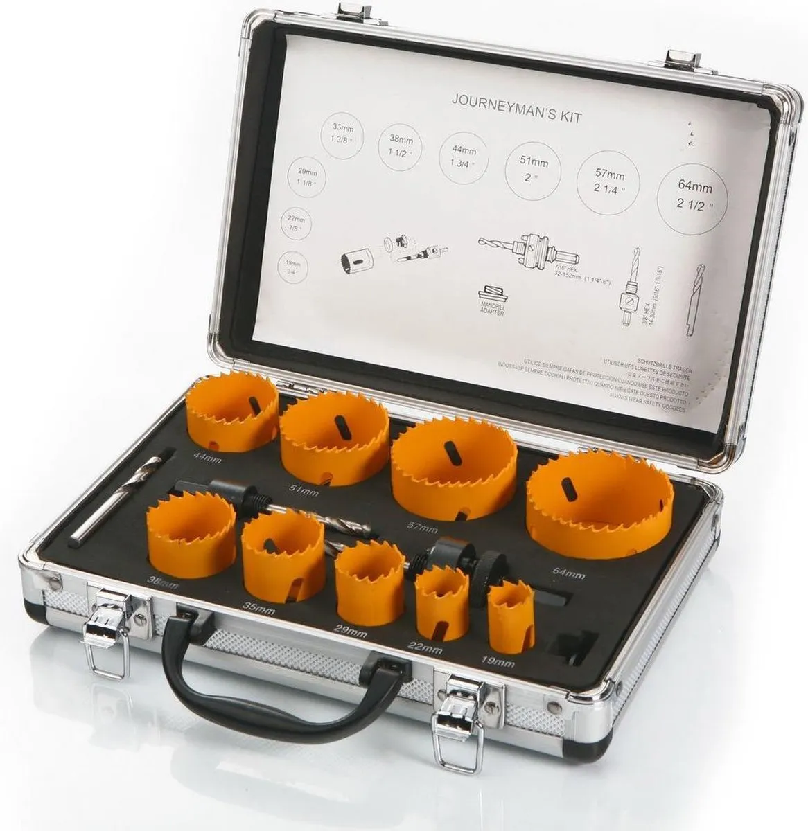 HBM 13-delige Bi-Metaal Gatzagenset 64cm