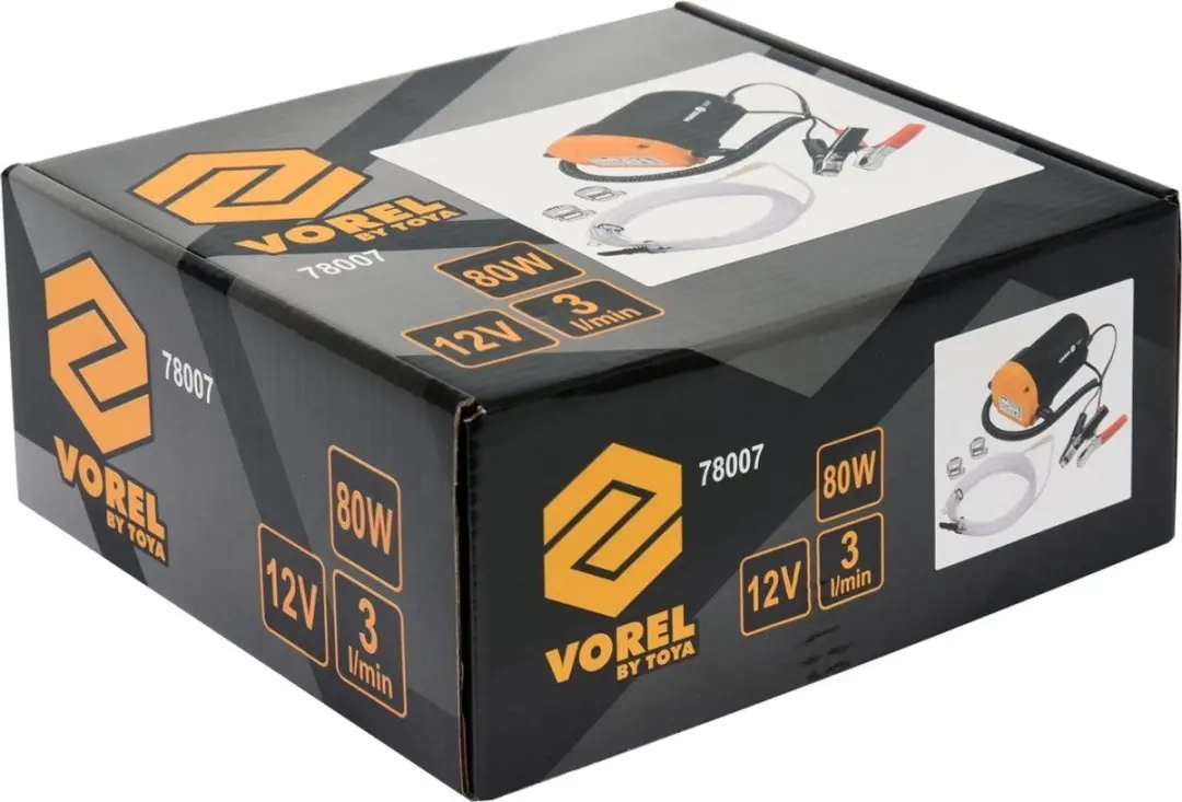 Vorel T78007 Afzuigpomp 12V - 80W - 3 L/min - afbeelding 4 van 6