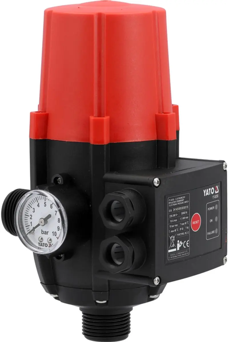 YATO Elektronische Drukschakelaar Voor Waterpomp (1.5