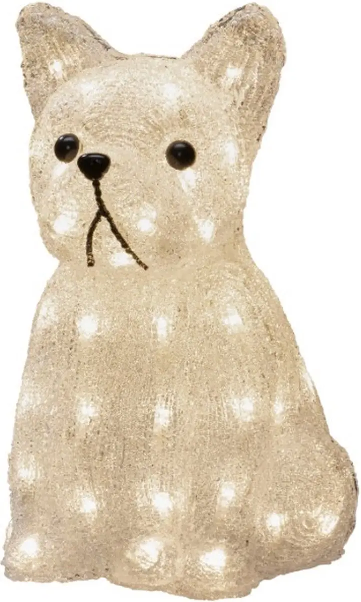 Konstsmide Kerstfiguur LED Buldog Zittend