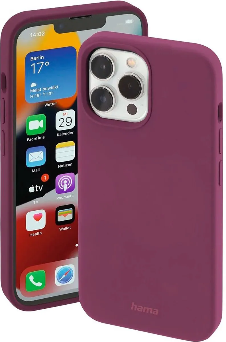 Hama MagCase Finest Feel Pro 00196989 - iPhone 13 Pro Max - Bordeaux