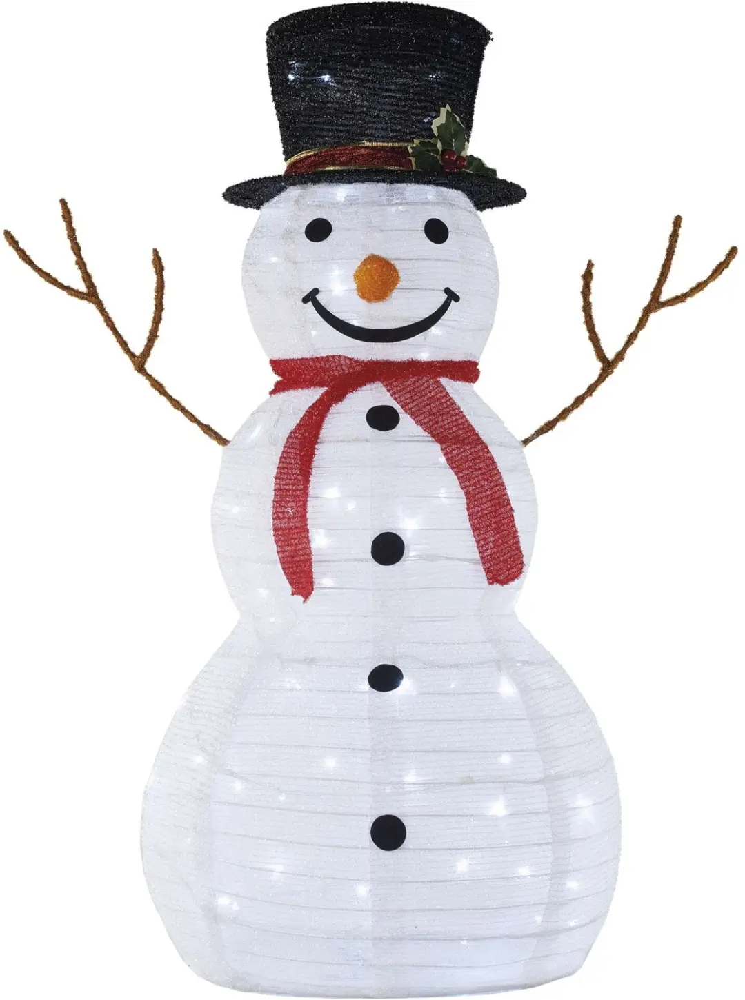 EMOS LED-opvouwbare sneeuwpop, 94 cm, voor binnen en buiten, koud wit, DCFC29