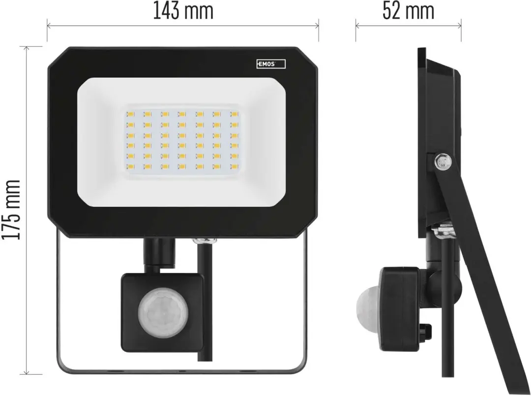 Emos SIMPO LED-schijnwerper ZS2333 30W - Zwart - afbeelding 5 van 6