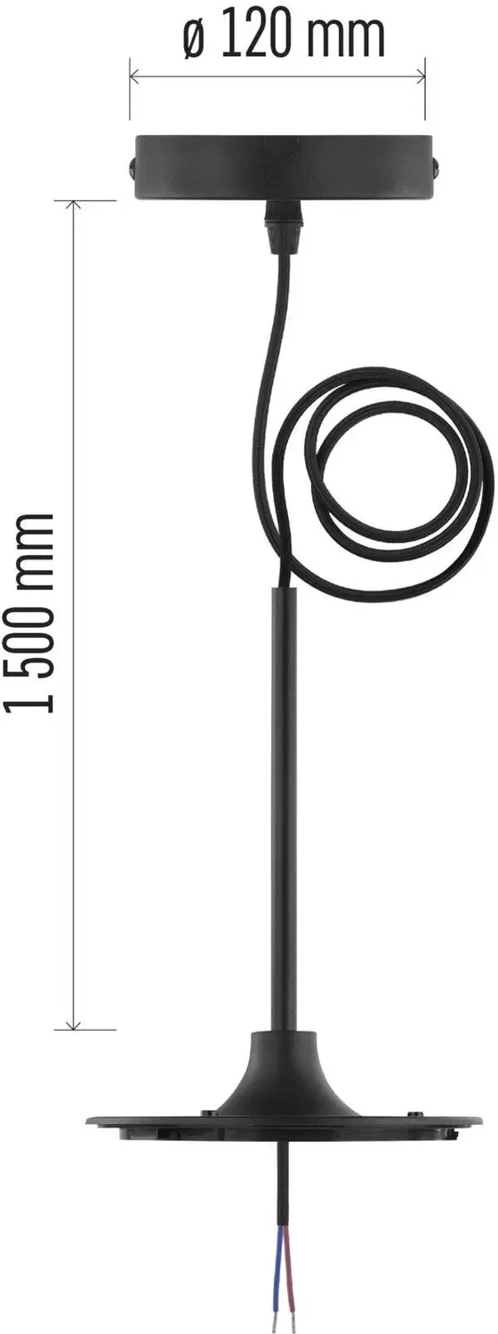 Emos ZM9001 Ophangset voor LED-lamp - Zwart - afbeelding 5 van 6